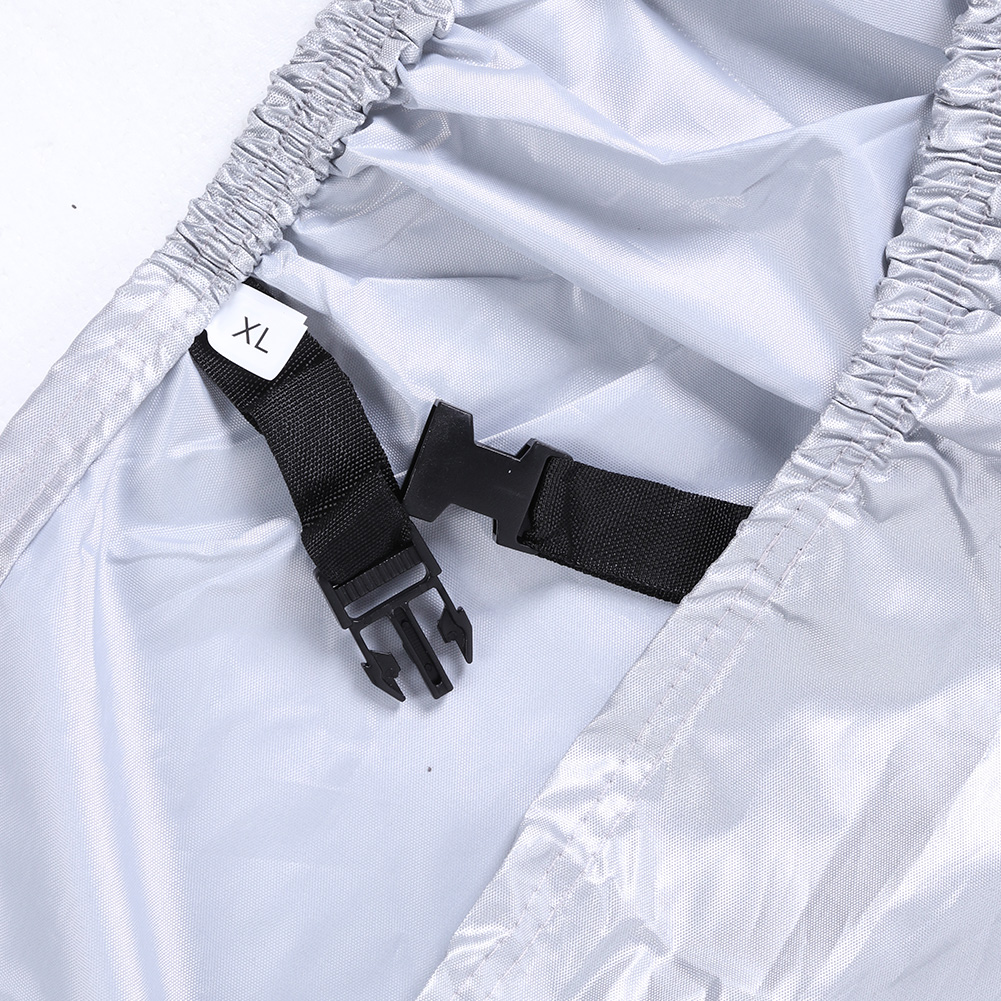 Housse De Protection Pour Vélo / Scooter - Noir Argenté - Matière PU - Neuf Sous Blister