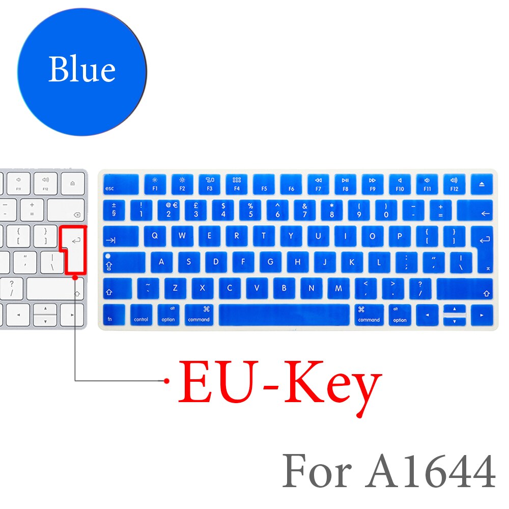 Für Apple Bluetooth Wireless keybord MLA22LL/ A1644 IMAC Magie Tastatur abdeckung Protector Silikon Abdeckung UNS/EU Version: EU-Key-H