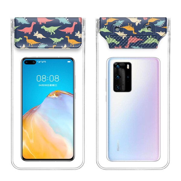 7.2 calowy uniwersalny wodoodporny futerał na telefon iPhone 11 zawodowiec Max XR 8 7 plus pokrowiec na telefon komórkowy suchy basen torba plażowa: dinozaur 2