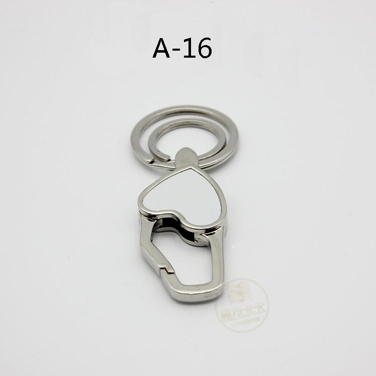10pcs/lots Sublimation Blanks Metal Key Rings Key Chains Bottle Opener DIY Printing Sublimation Ink Transfer paper Print: A-16