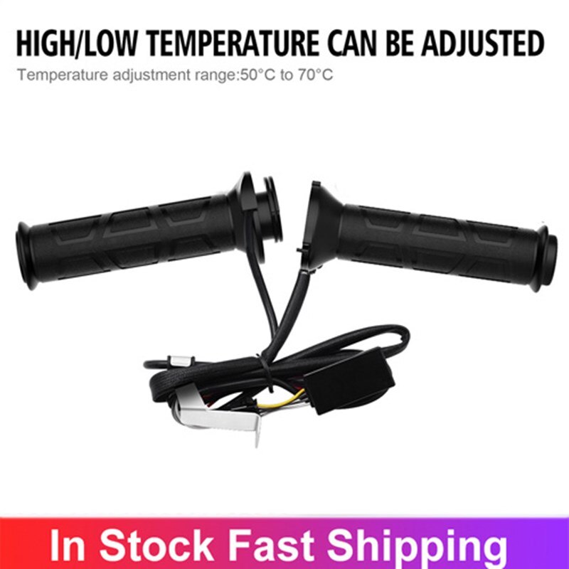 Empuñadura de calefacción para manillar de bicicleta, accesorios de motocicleta de 12V y 22mm, puños calefactables eléctricos, calentador de manillar, calentador de manillar s