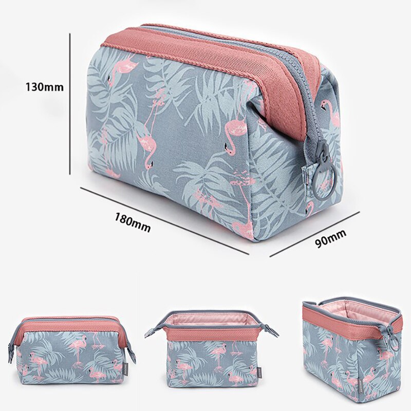 Dyr flamingo kosmetik taske rejse make up tasker til piger skønhed vaske arrangør toiletartikler pose opbevaring bærbar bad rejse kit