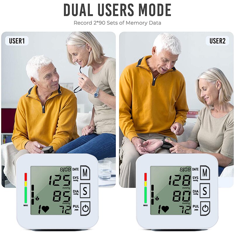 Medische Digitale Pols Bloeddrukmeter Automatische Tonometr Bp Meting Presion Arteriële Tensiometro Digitale Pols Bloed