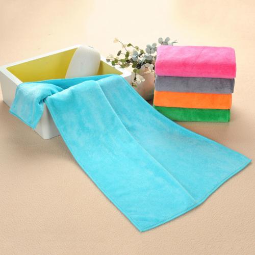 Microfiber Super Absorbent Quick Dry Shower Salon Shop Hair Drying Towel: Lake Blue