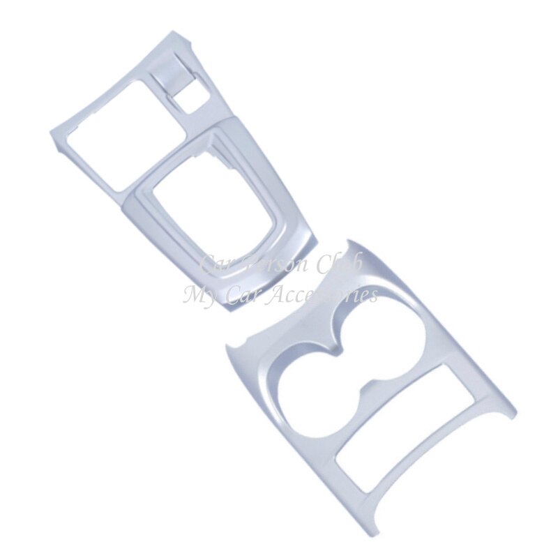 For Nissan Qashqai J11 Car Gear Shift Electronic Handbrake Frame Cover Water Cup Holder Trims ABS Chrome Accessories: AB-2pcs