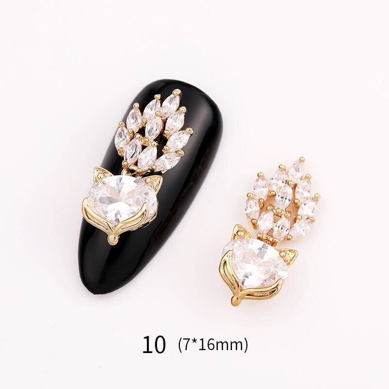 1 Pc 3D décoration d'ongle strass petit papillon fée Bling Nail Art pierres coloré Nail Art accessoires bricolage conseils de