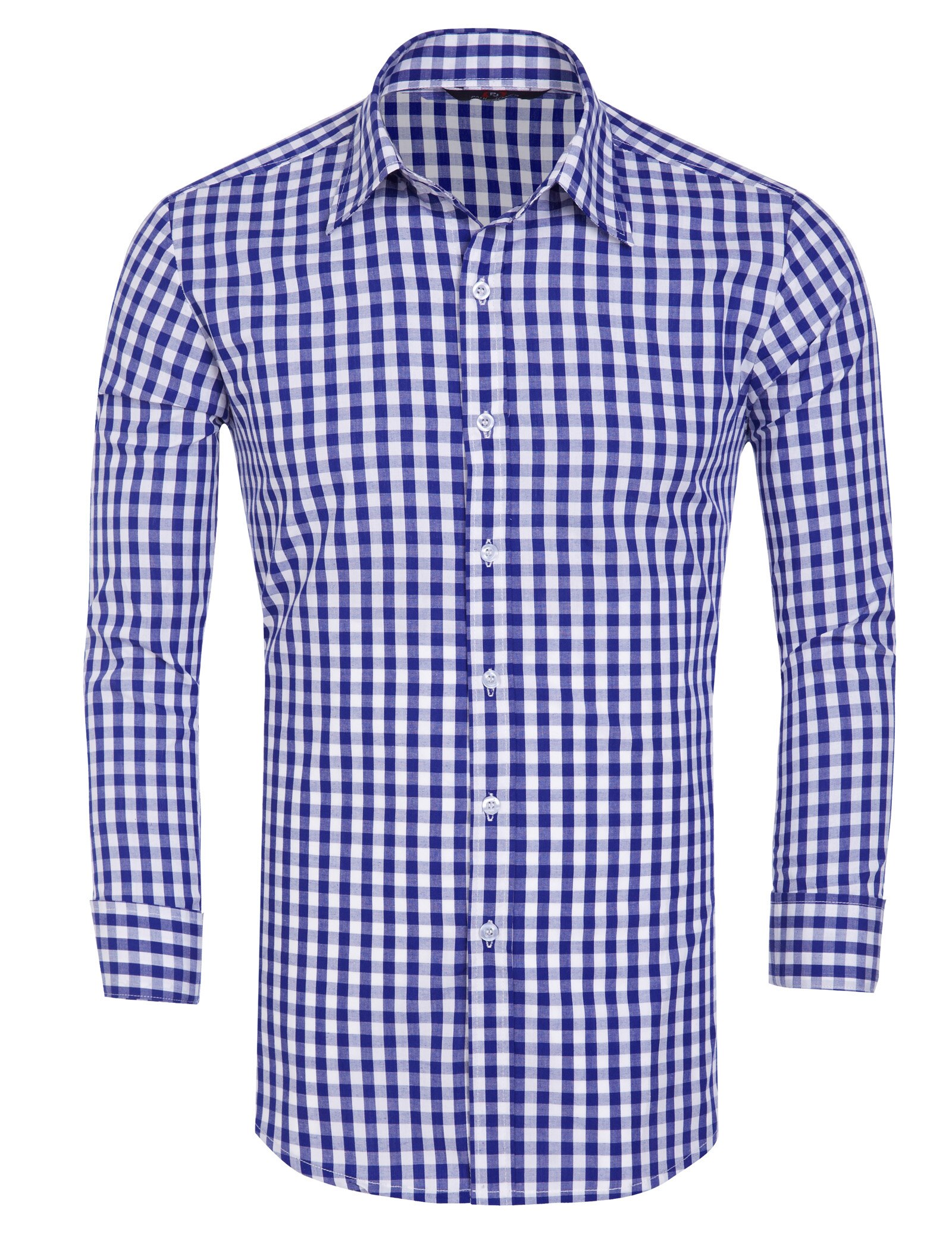 Kleding Mannen shirt Lente klassieke plaid blouse vintage Stijlvolle & Slim Fit Lange Mouw Kleine Rooster Shirts mannen Tops S ~ 3XL camisas