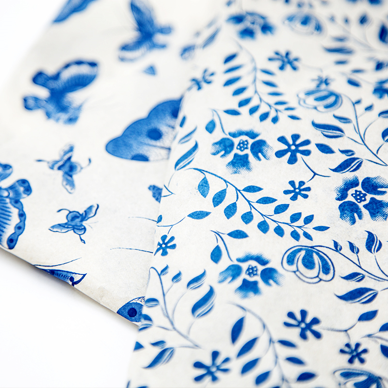 Jingdezhen – papier de transfert d&#39;argile, poterie céramique, glaçure sous glaçure, fleurs colorées, papier autocollant haute température, bricolage, 1 pièce