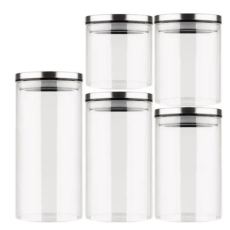 Vacuum Glass Jar With Lid Spice Healthy Heat Resistant