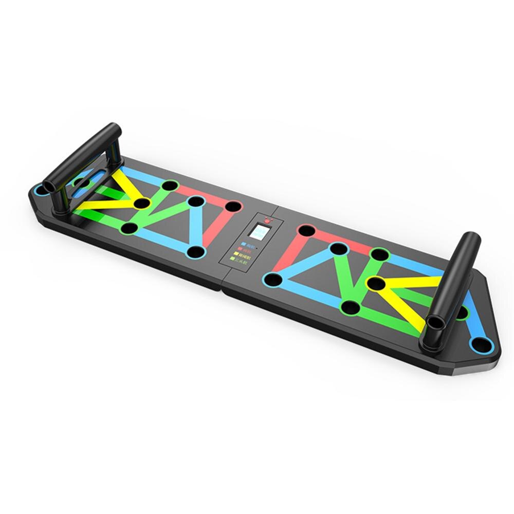 Push Up Rack Board Foldable Push-Up Stand Electronic Counting Function for Chest Abdomen Muscle Training Exercise Workout