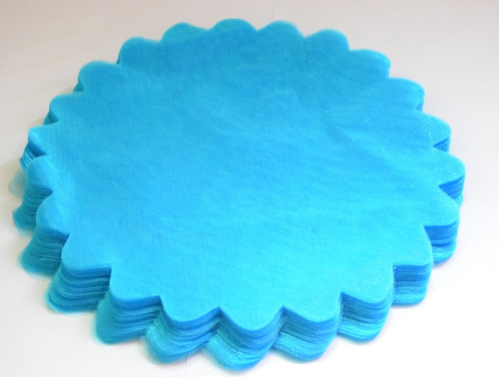 Frete grátis 100 pçs branco/rosa/vermelho/roxo/azul organza borda scalloped tule círculos redondos favor do casamento jóias bolsas