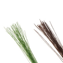 50PCS/set Paper Wire Diameter Long Iron Wire Used For DIY Nylon Stocking Flower Making