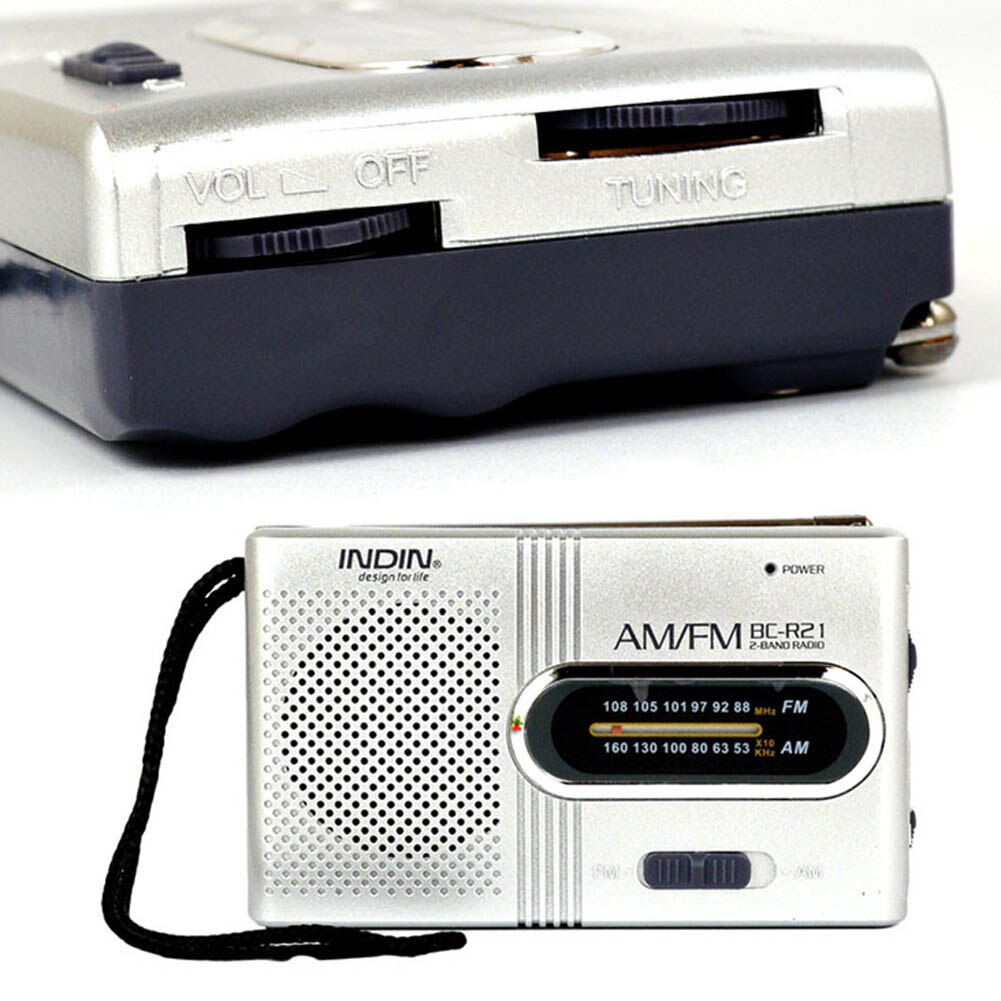 Mini Portable AM/FM Radio Telescopic Antenna Radio Pocket World Receiver Speaker