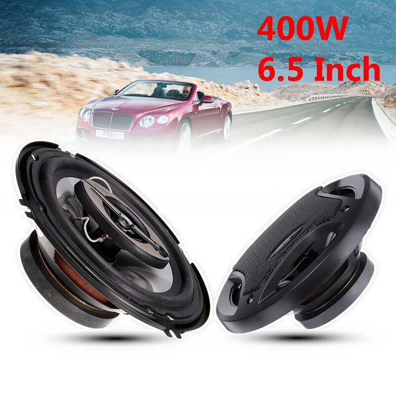 Altavoz de 6,5 pulgadas para coche, Subwoofer Coaxial Hifi, altavoz Coaxial estéreo de 3 vías para parte trasera de coche, puerta delantera o música