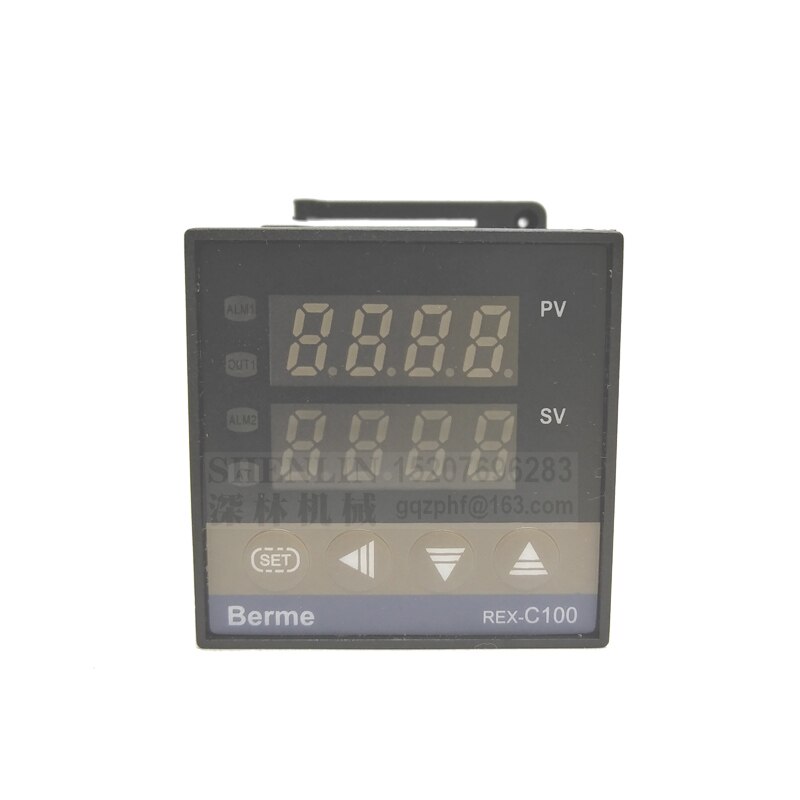Dual PID Thermostat Regulator SSR Output Digital PID Temperature Controller REX-C100 0-400C with Thermocouple K SSR 40A SSR-40A: C100 SSR
