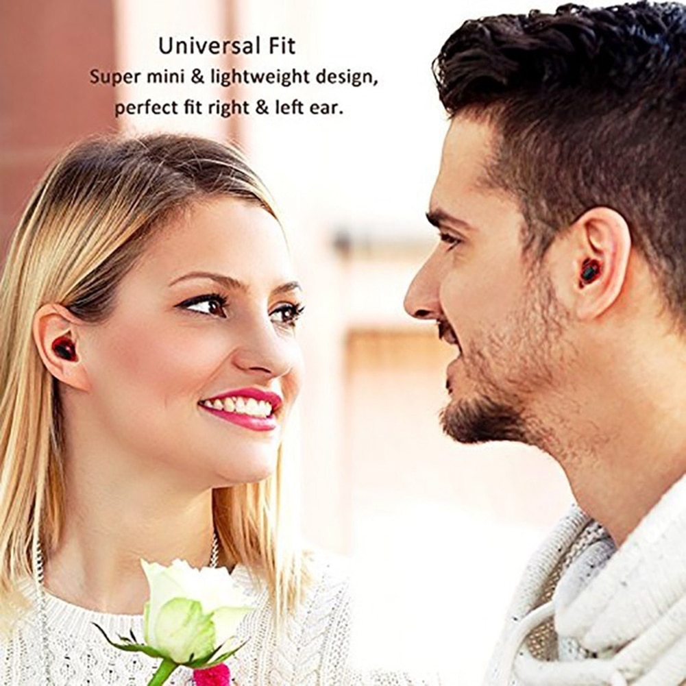 Mini vattentät bluetooth hörlurar in-ear osynliga affärsbil trådlösa hörlurar med magnet usb laddare för smarta telefoner