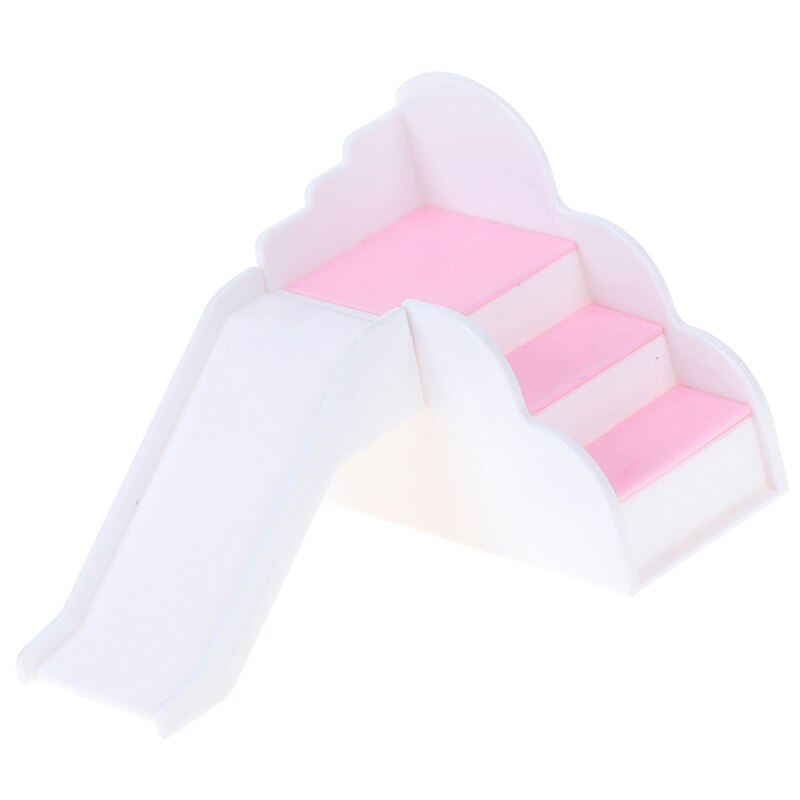 Akcesoria dla lalek zjeżdżalnia park rozrywki dla meble dla lalek przedszkole zjeżdżalnia huśtawka dom zabaw DIY zabawka