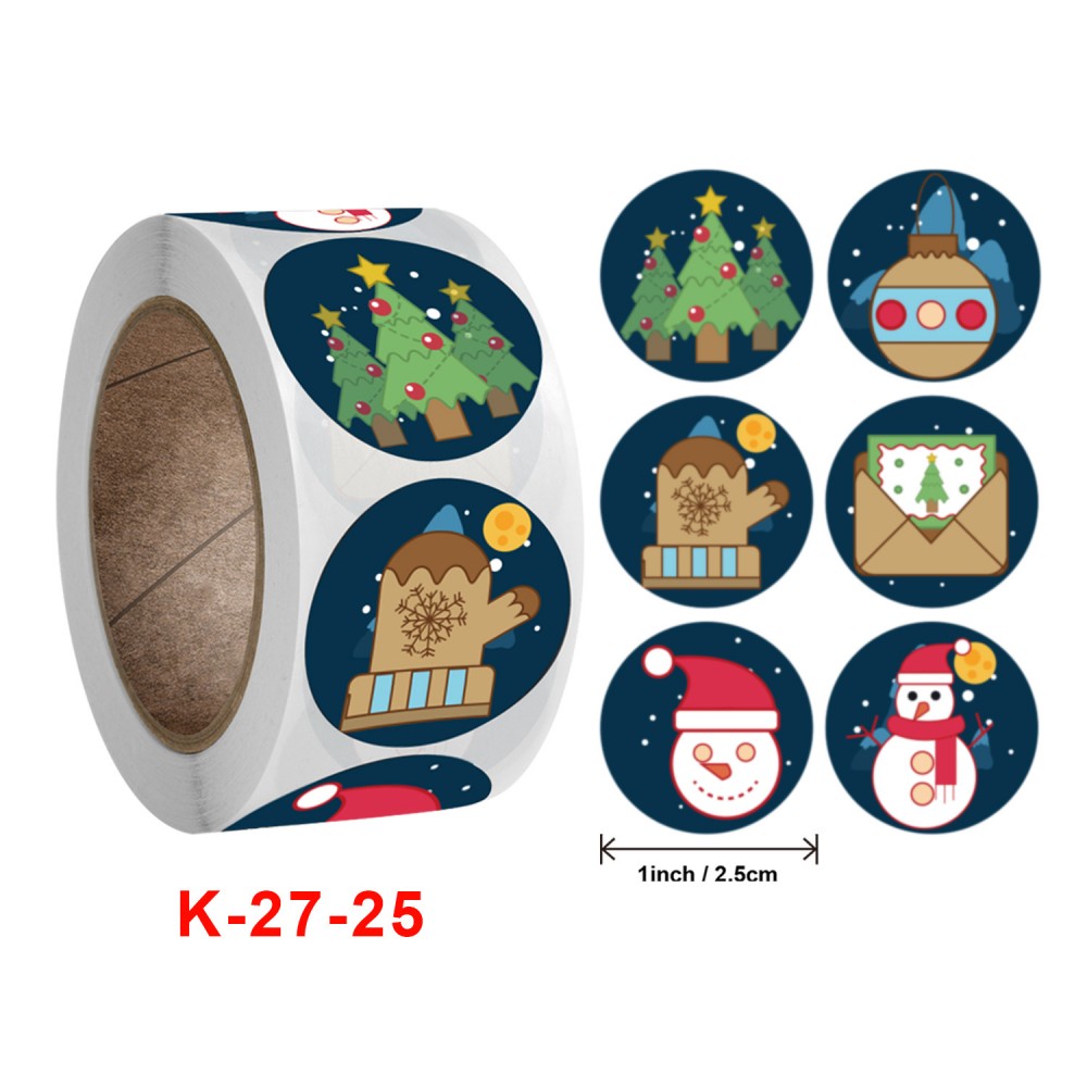 50-500Pcs Cartoon Merry Christmas Tree Label kids Stickers for Package Wrapping Festival Party Baking Paper Seal Stickers: 900*2000*150MM / army green