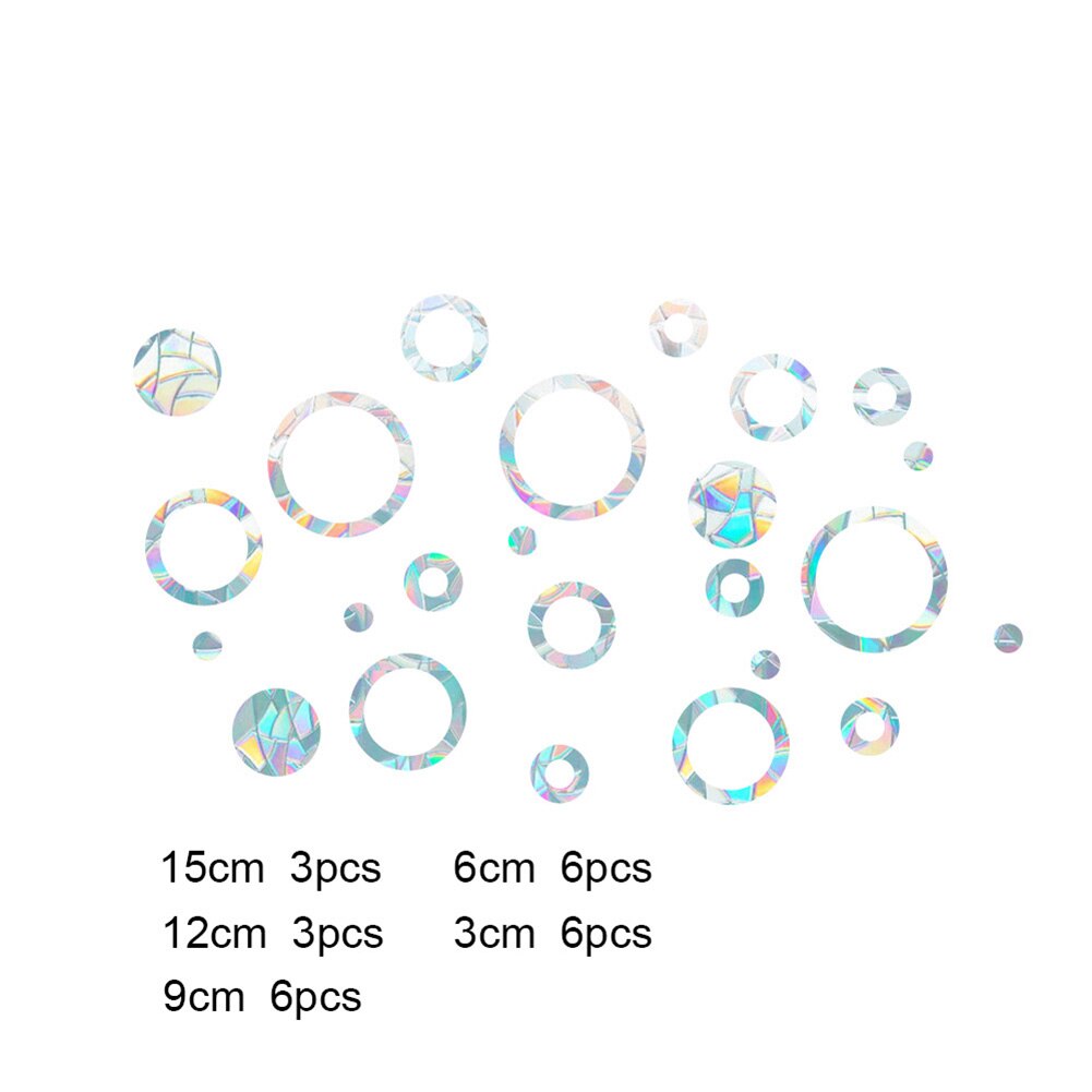 Rainbow Reflective Sticker Sun Light Catcher Window Stickers Refraction Decals Light Catching Glass Decoration Wall Stickers: RPS002