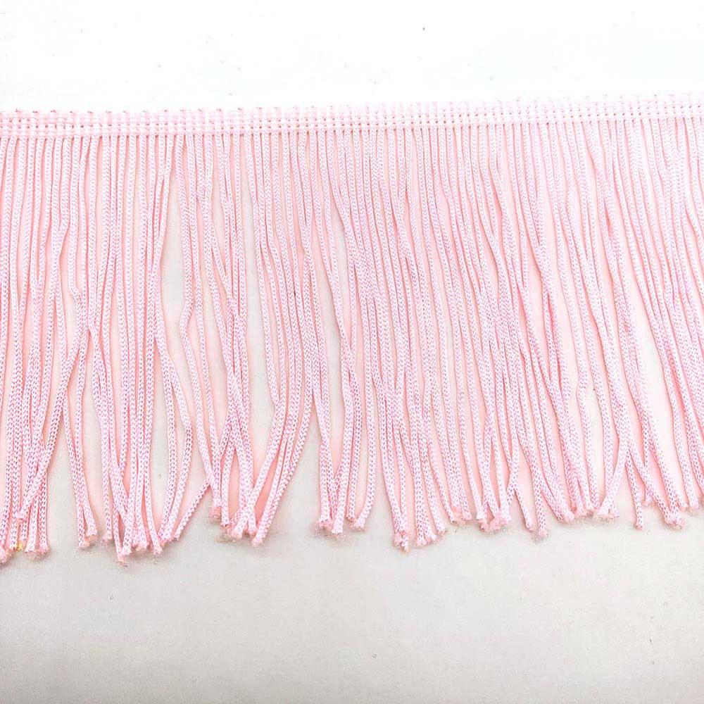 1 Yards van Pack 4 "Breedte Franjes Kant Polyerter Fibre Kwastje Kleding Accessoires Latin Trouwjurk Kwastje Lint diy: Pink