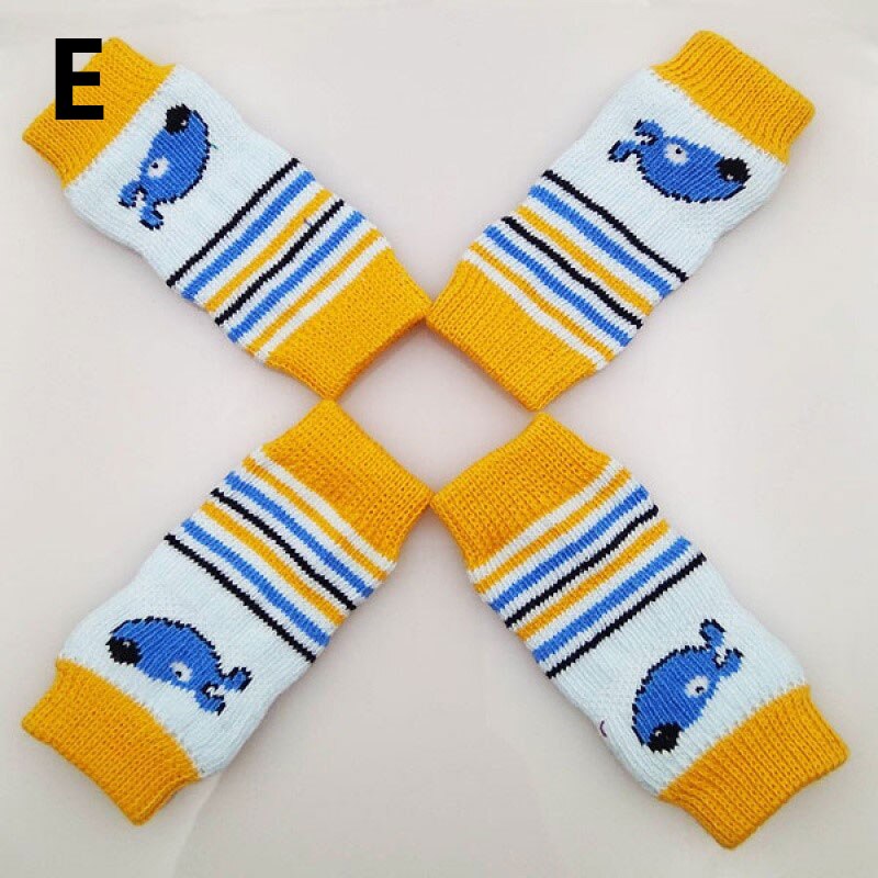 4 sztuk Pet anti-brudne legginsy Knee Dog booties skarpetki Teddy nogi skarpety zimowe ciepłe nogi Protector psy kot Puppy skarpetki pokrywy rękaw