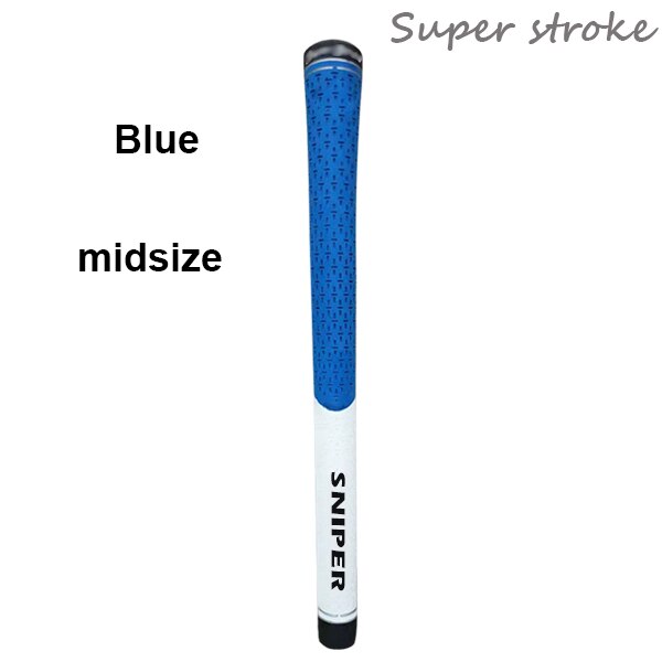 In  ss 13 stuks/partij standaard en middelgrote rubberen golfijzergrepen golfclubgrepen: Blauw middelgroot