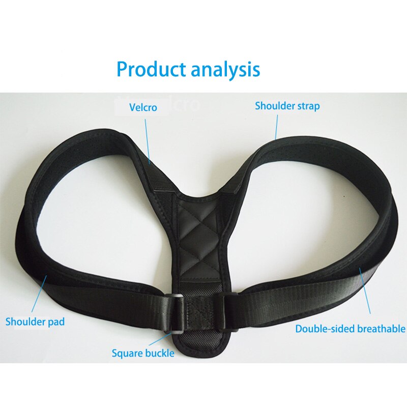 ZK20-cinturón Corrector de postura para hombre y mujer, cinturón Corrector de postura ajustable para espalda, arnés de seguridad para trabajo, soporte para hombro recto