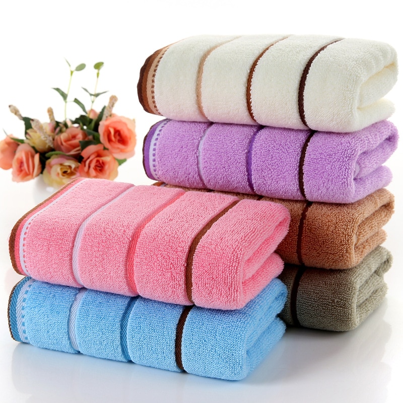 100% Katoen Absorberende Handdoek Gezicht Handdoek Badkamer Zachte Doek Veeg Handdoek Quick-droog Thuis Badstof