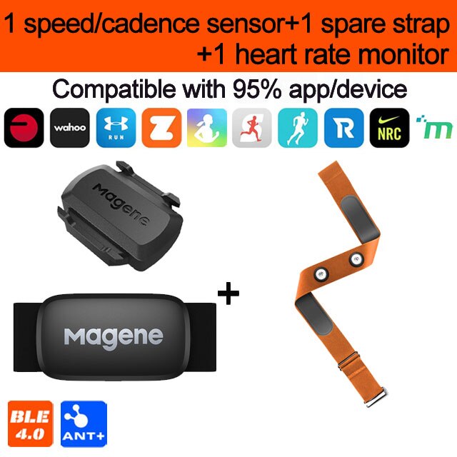 Magene H64 Hartslagmeter Borstband Ant + &amp; Bluetooth 4.0 Hartslagsensor IP67 Waterdichte Dual Modus Snelheid cadanssensor: Mode 14