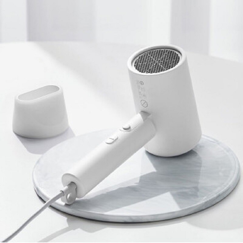 XIAOMI MIJIA Original Anion Hair Dryer 1600W Quick Dry Electric Hammer Portable Travel Foldable blow dryer: white / EU