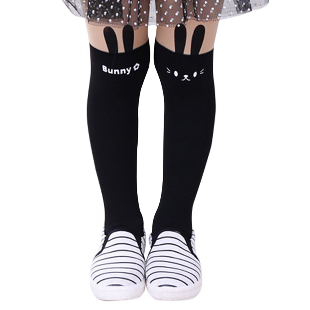 105-135Cm Kinderen Meisjes Panty En Najaar Dunne Sokken Panty Cartoon Stuk Sokken Siamese Voor Baby Meisjes peuter Kids: M