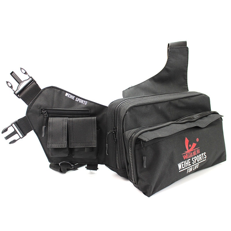 Multifunction Lure Fishing Waist Tackle Bag Waterproof Shoulder Pack Case Reel Lure Line Hook Swivel Connector Tackle Fanny Bag