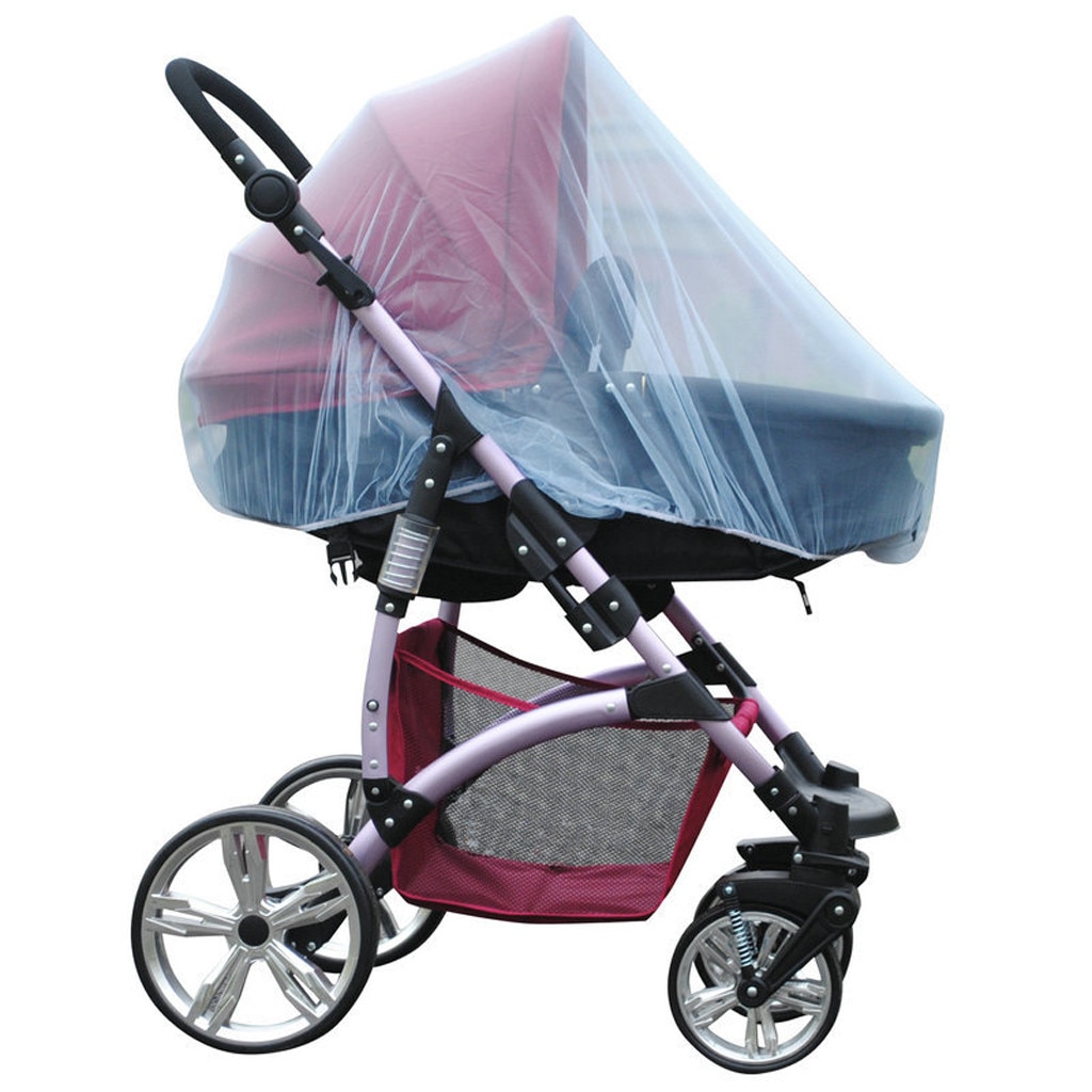 Babykamer Babykamer Kinderwagen Kinderwagen Mosquito Fly Insect Netto Mesh Buggy Cover Voor Baby Baby Gemaskerde Mesh Op Een wandelwagen