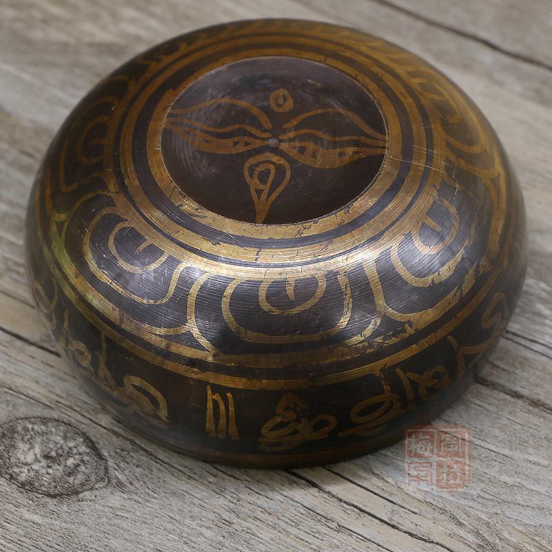 Handmade Buddha Sound Bowl Therapy Zen Yoga Meditation Singing Bowl Nepal Tibet Prayer Bowl Metal Craft Home Decor Ornaments