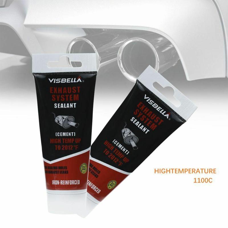 Exhaust System Pipe Repair Kit High Temperature to 1100C Cement Crack Sealer Tailpipe Muffler Repair Adhesive Sealant