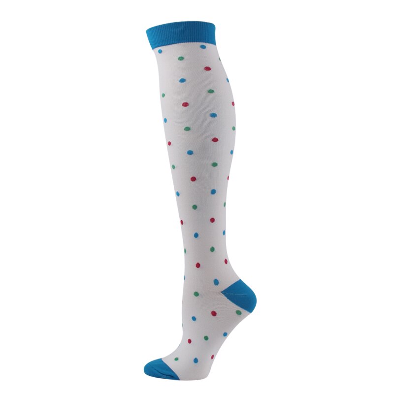 Compression Stockings Neutral Sports Socks Nylon Material Prevent Varicose Veins Cartoon Pattern Unisex Soccer Socks: 1 / S/M