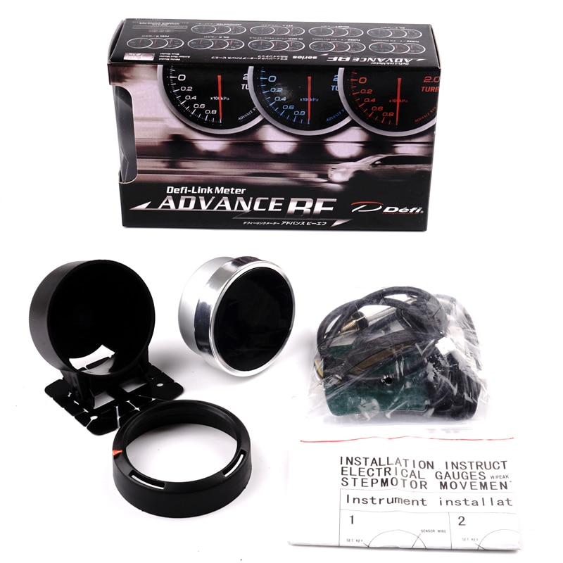 Defi Boost Gauge for honda city civic 1999 2001 2005 2006 ek accord 7 Auto Boost Pointer turbo pressure Meter 60mm