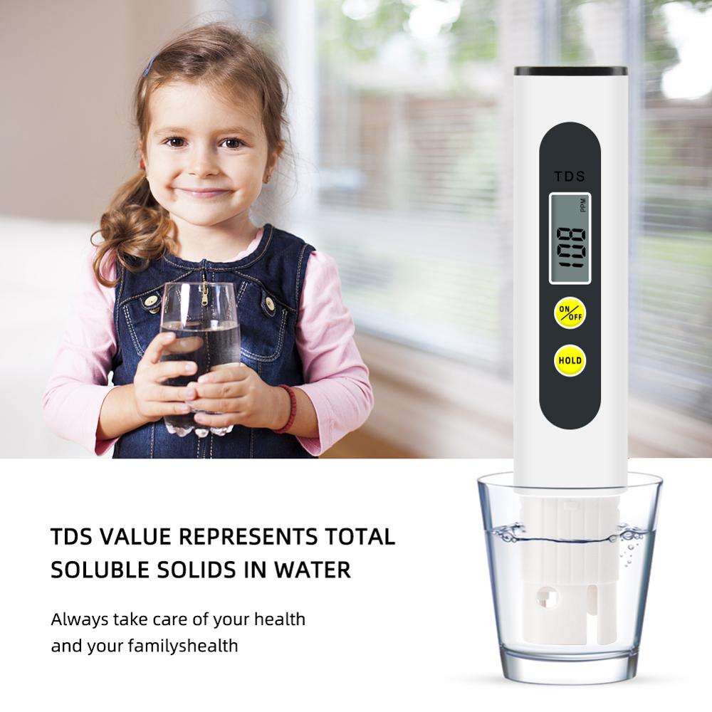 TDS-M2 Portable Digital Water Analyzer Purity Tester Pen Hydroponics TDS Meter Electric Waterproof Lab Detection Measuring Tool