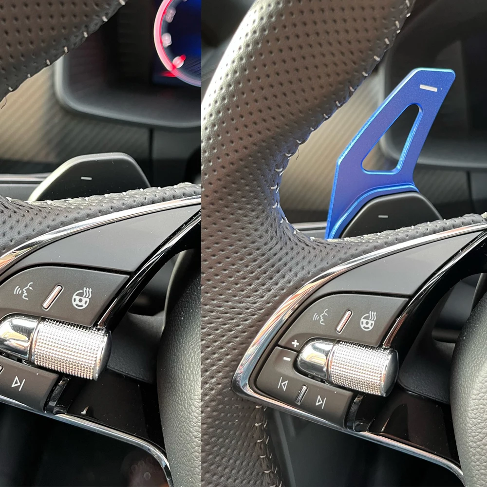 Pagaie cambio per Skoda ENYAQ iV Octavia Scout RS VRS A8 MK4 Karoq Kodiaq 2021 Sportline Volante per auto DSG Estensione ingranaggi