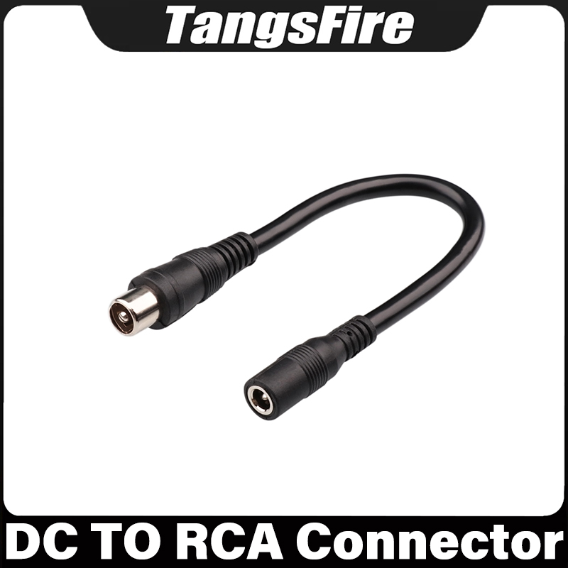Adaptador de Cable conector DC de 5,5 MM a RCA de 10MM, Scooter Eléctrico, bicicleta, coche de equilibrio para accesorios de