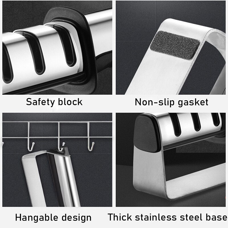 3 Fasen Messenslijper Messen Whetstone Tungsten Diamond Keramische Professionele Keuken Puntenslijper Quick Tool