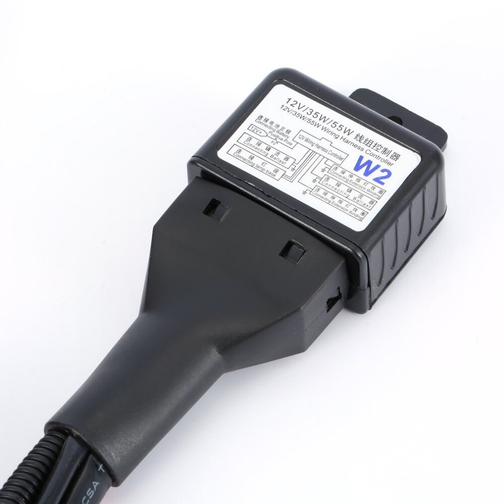Universal 35W 12V Xenon Headlight Wiring Harness Hi/Lo HID Battery Relay Wire Controllor Harness Cable for Car Auto Headlamp