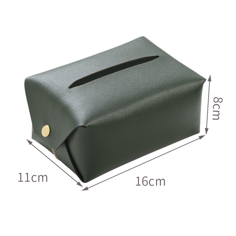 Läder silkespapper utsugslåda hushållspapper låda bilmonterad vardagsrumsbord pappershandduk förvaringslåda: B