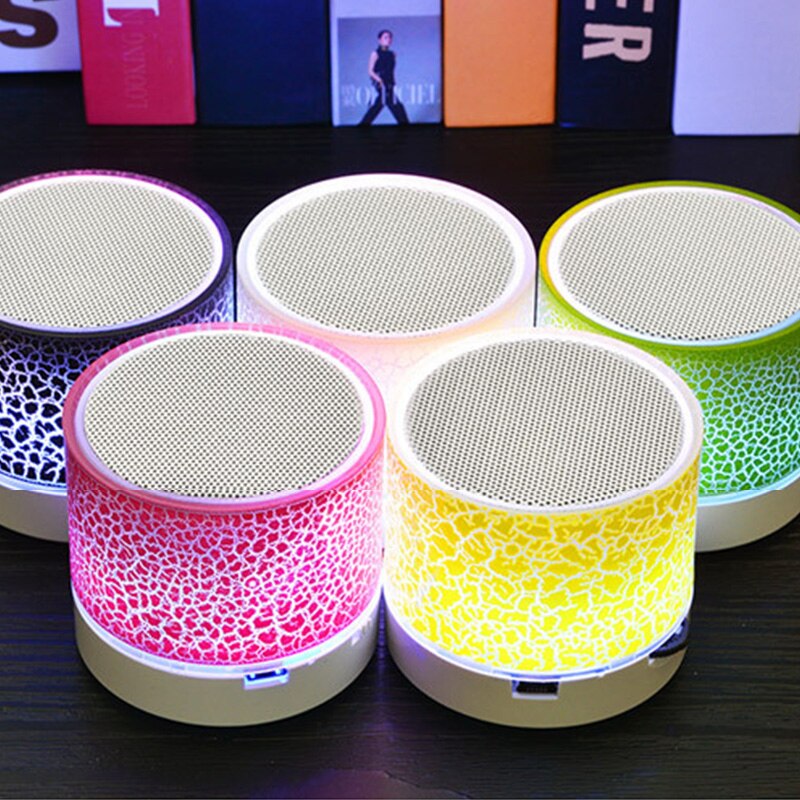 Wirless Bluetooth Speaker Led Light Crack Mini Portable Speaker Outdoor Sound Box Voor Mobiele Telefoon