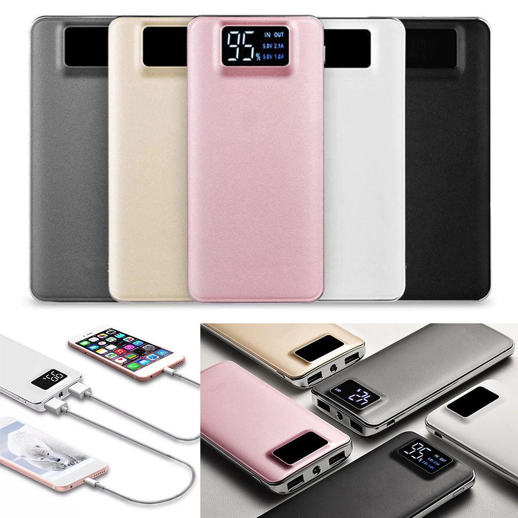 30000 mah batterie externe Portable 2 USB téléphone Portable batterie externe banque d'alimentation de chargeur pour Samsung iPhone Xiaomi Huawei batterie externe