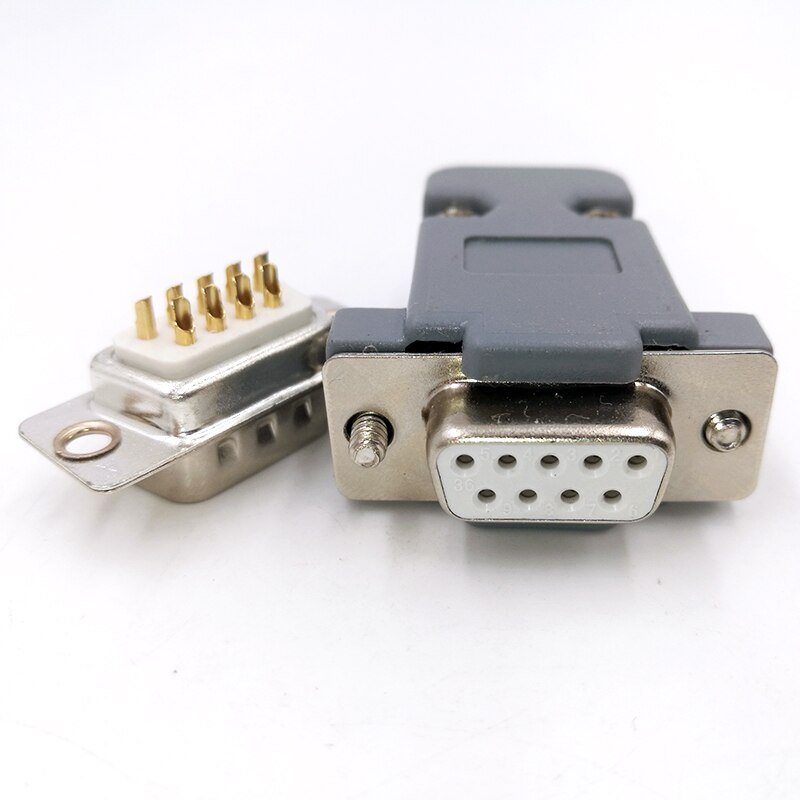 DB9 D sub Conectores Enchufe Rs232 9 Pin Jack Adap Grandado
