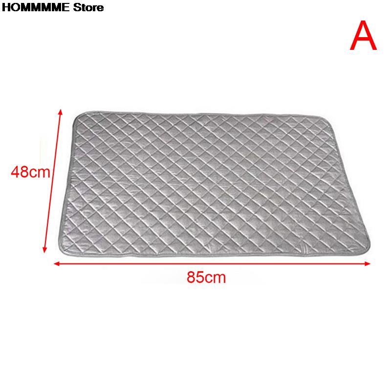 Strygemåtte vaskeunderlag vaskemaskine tørretumbler dækbræt varmebestandigt tæppe mesh presse tøj beskytter beskytter 48*85cm / 60*55cm: A1-48 x 85cm