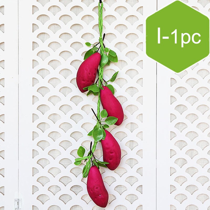 Artificial Vegetables Fruit String Simulation Food Decoration Plastic Foam Display Supplies Photography Props Kitchen Decor: I