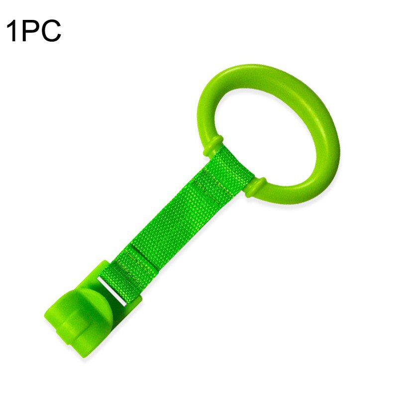 Neue 4 teile/los ziehen Ring Für Laufstall Baby Krippe Haken Allgemeine Verwendung Baby Spielzeug Anhänger Bett Ringe Haken Hängenden Ring helfen Baby Stehen: 1PC Grün