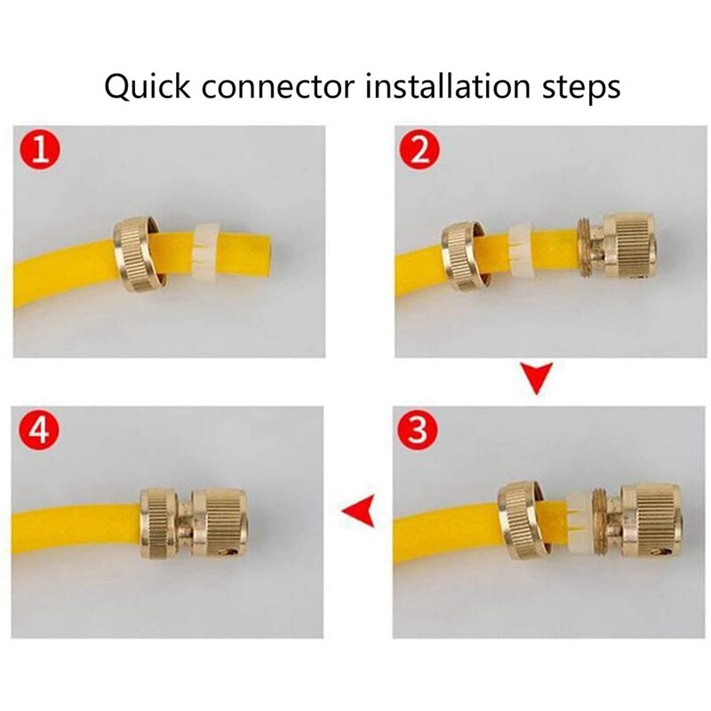 Kraan Slang Nozzle, Verstelbare Twist Slang Nozzle Met Quick Connector,Water Slang Nozzles Voor Tuin, auto Wassen Slang Nozzle